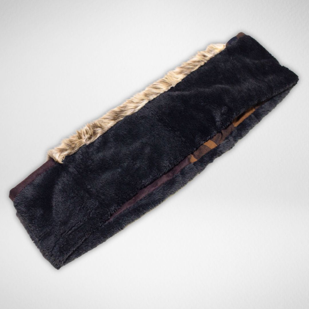 Animal-Print Faux Fur & Cashmere Four-Colour Reversible Snood