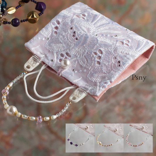 PSNY 施華洛世奇和刺繡面具盒 Choice of strap options Ver3 MCV3