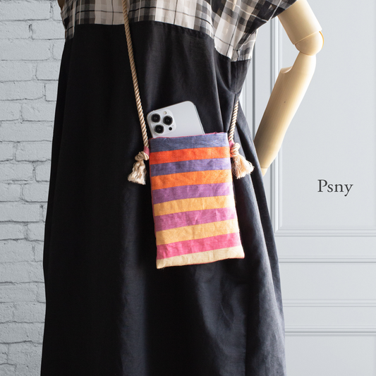 PSNY Fluffy Erta Are Gradation Smartphone Pochette Sacoche Mini Smartphone Shoulder BG17