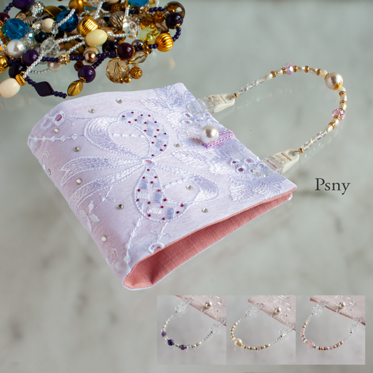 PSNY 施華洛世奇和刺繡面具盒 Choice of strap options Ver4 MCV4