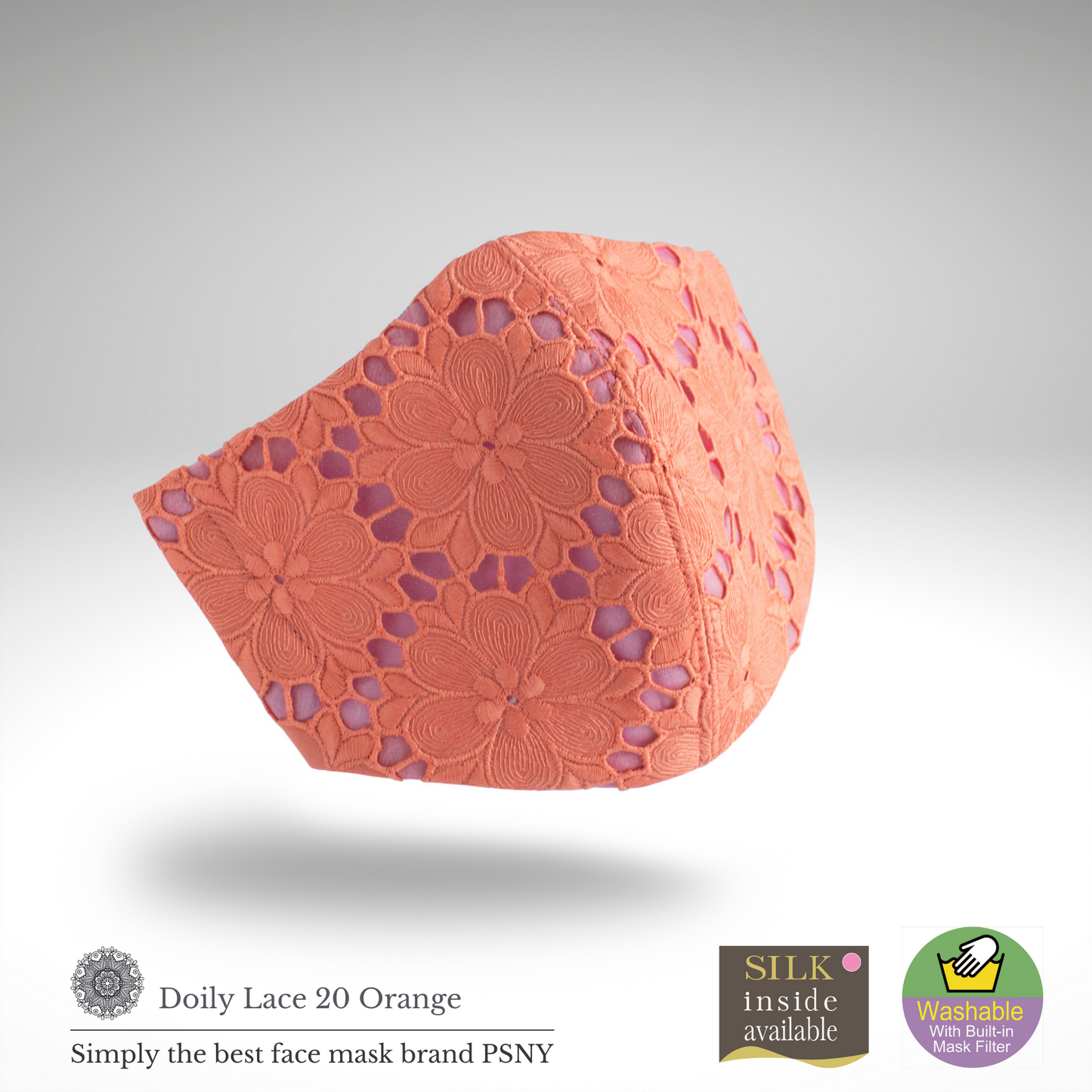 PSNY Doily 蕾絲橘色過濾面膜面膜 LD20
