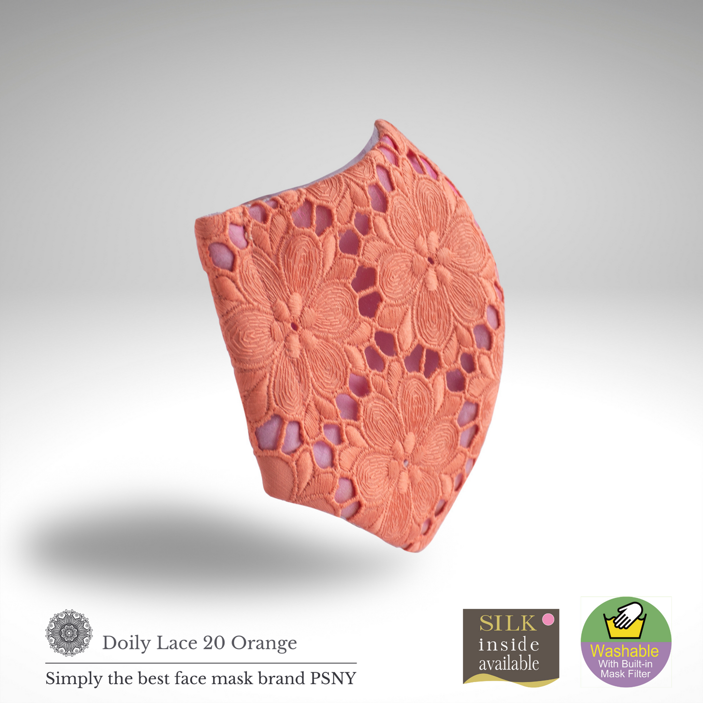 PSNY Doily 蕾絲橘色過濾面膜面膜 LD20