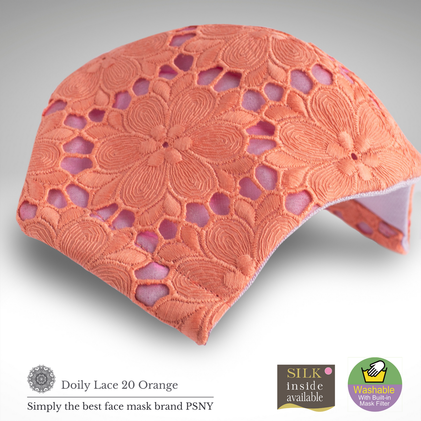 PSNY Doily 蕾絲橘色過濾面膜面膜 LD20
