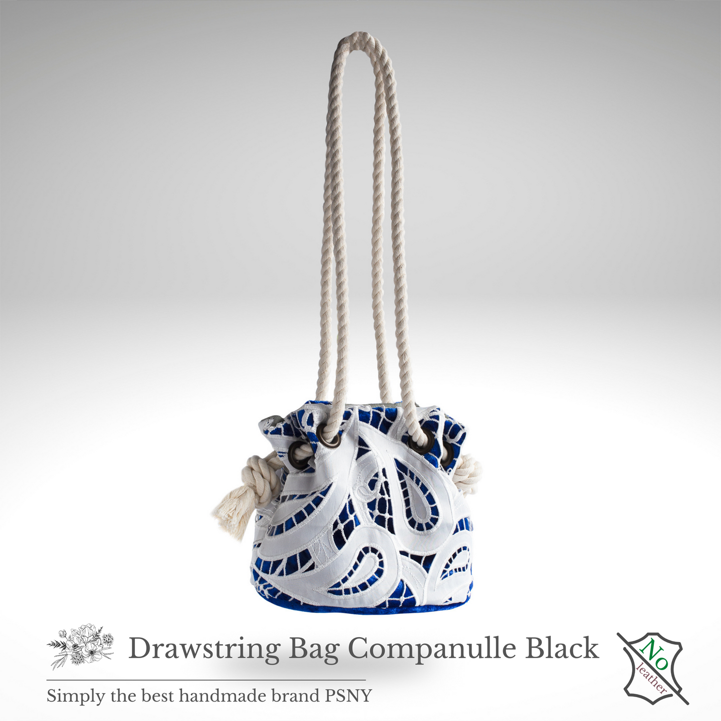 PSNY Campanule 蕾絲白色抽繩包小號 BG25