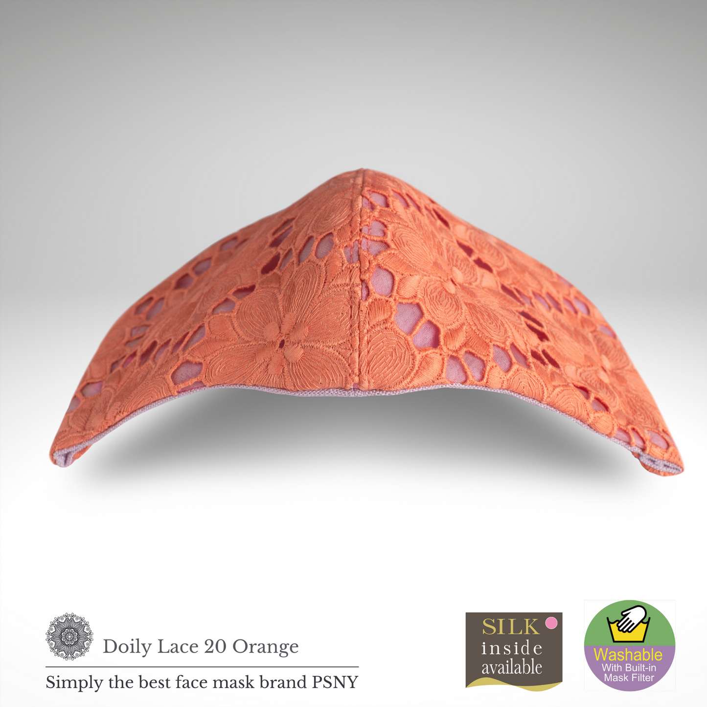 PSNY Doily 蕾絲橘色過濾面膜面膜 LD20