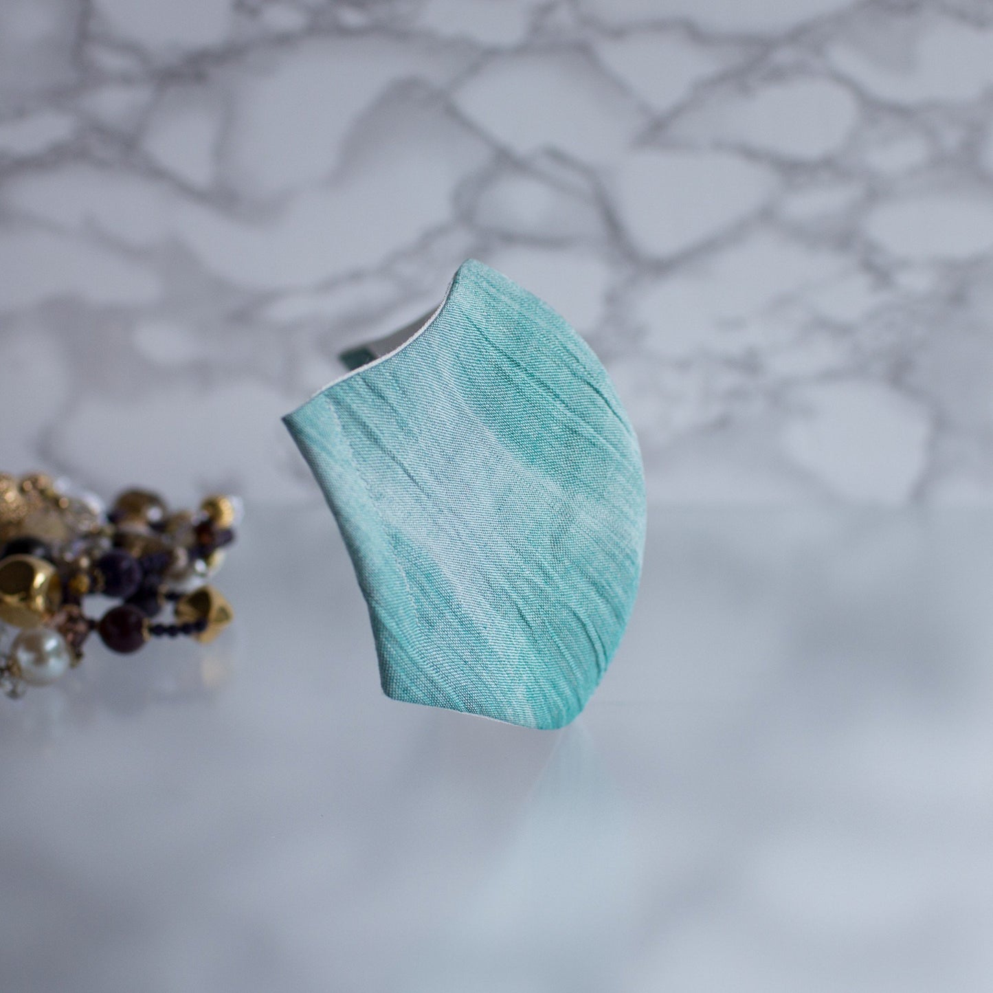 PSNY包郵 縐紗波浪綠色棉麻花粉無紡布濾網接觸清涼Yoryu Luxury Beauty Viridian Grass綠色美麗成人3D面膜成人面膜-PW02