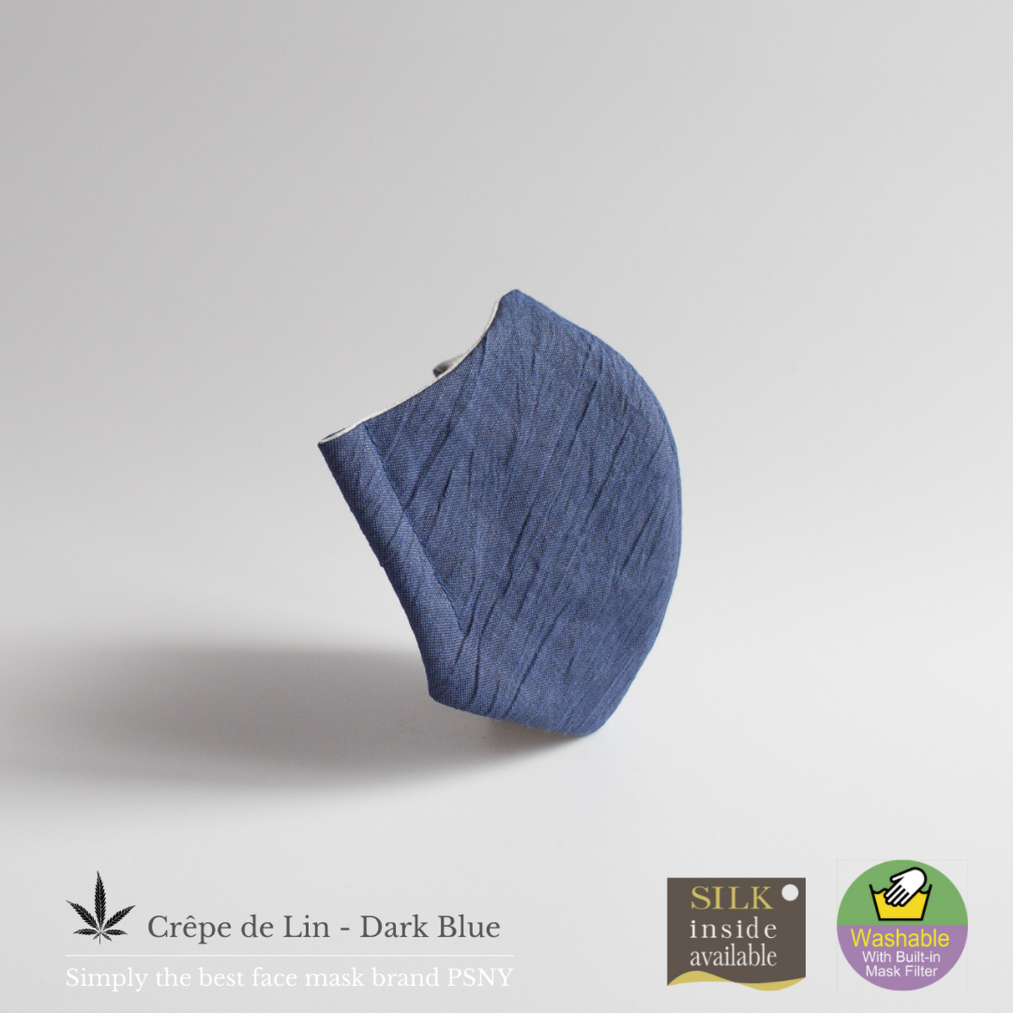 PSNY歐米芝麻/亞麻/深藍柳葉面膜花粉黃沙無紡布過濾唯美禮儀場合通勤辦公室清潔柔軟3D成人成人面膜包郵-PC11