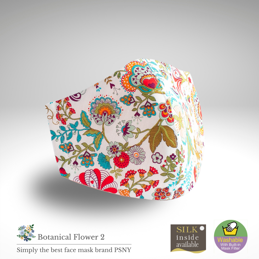 Botanical Flower Liberty Tana Lawn Mask BF03