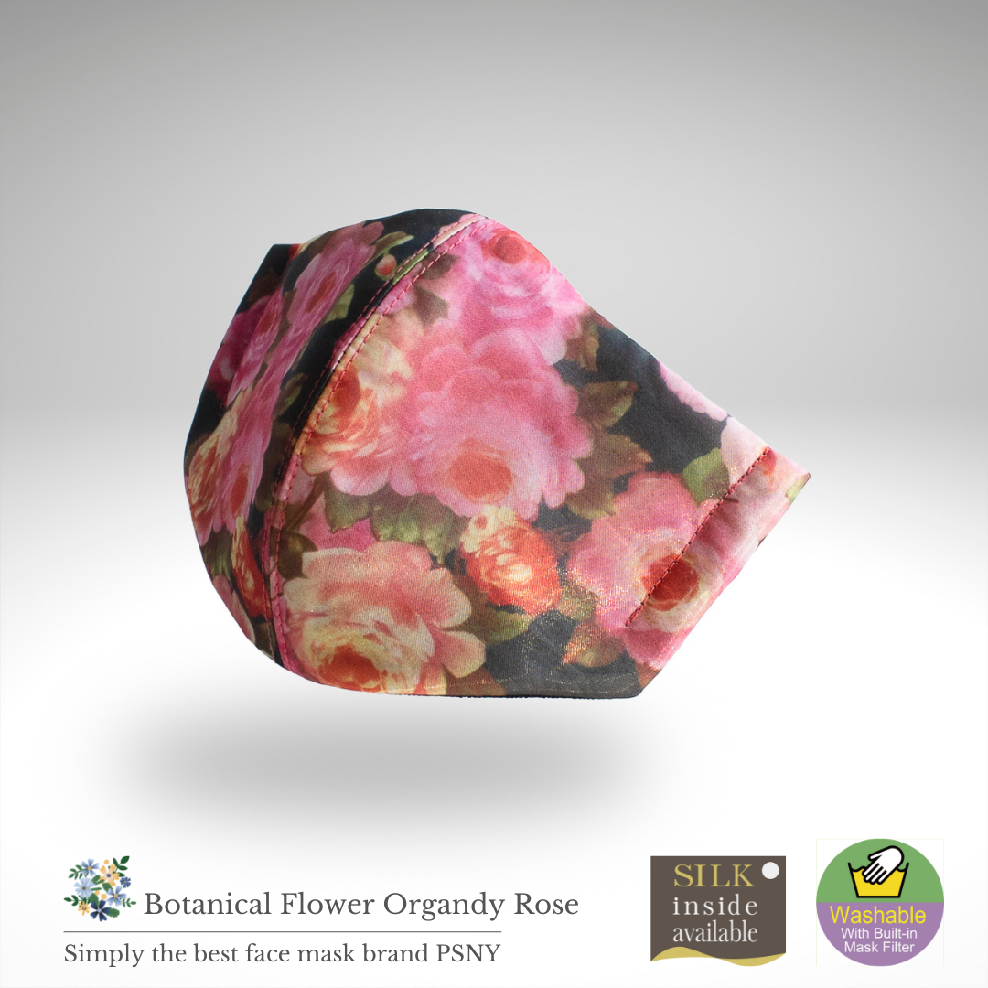 Botanical Organza Rose Mask BF10