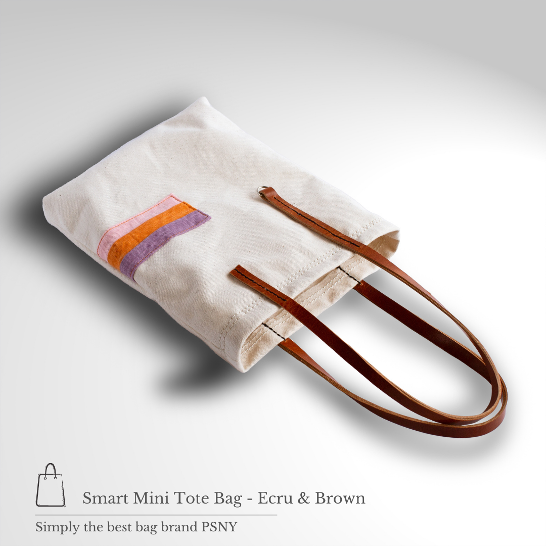 One Mile Mini Tote Bag Ecru BG08