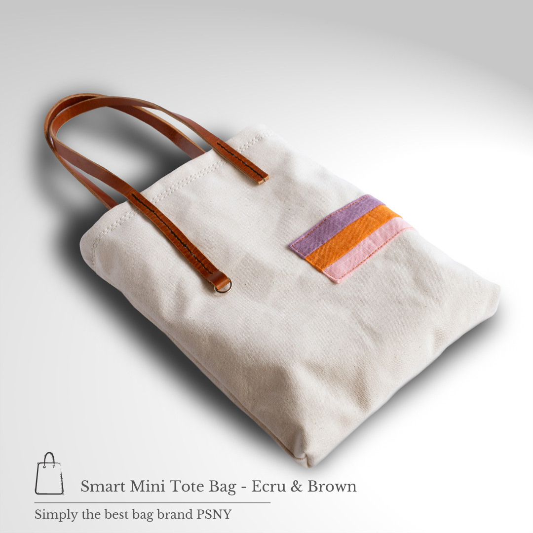 One Mile Mini Tote Bag Ecru BG08