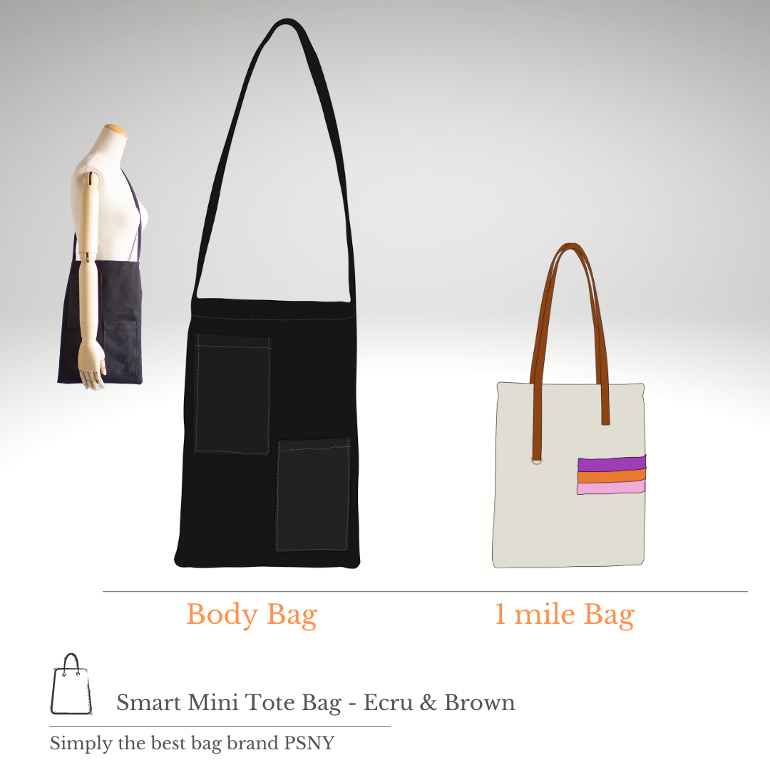 One Mile Mini Tote Bag Ecru BG08