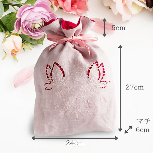 手工刺繡抽繩包斯瓦圖刺繡BG14