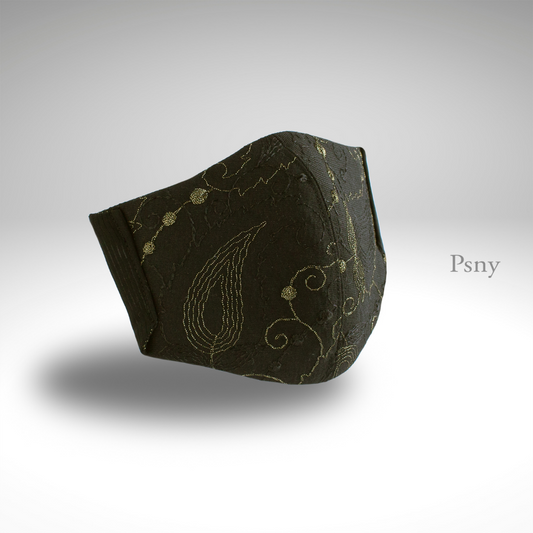 PSNY Chefchaouen 羊毛蕾絲黑金刺繡過濾面膜 CH19