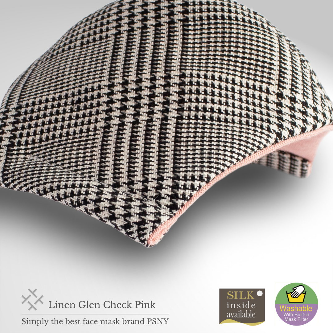 PSNY Linen Glen Check Plaid Mask CK01