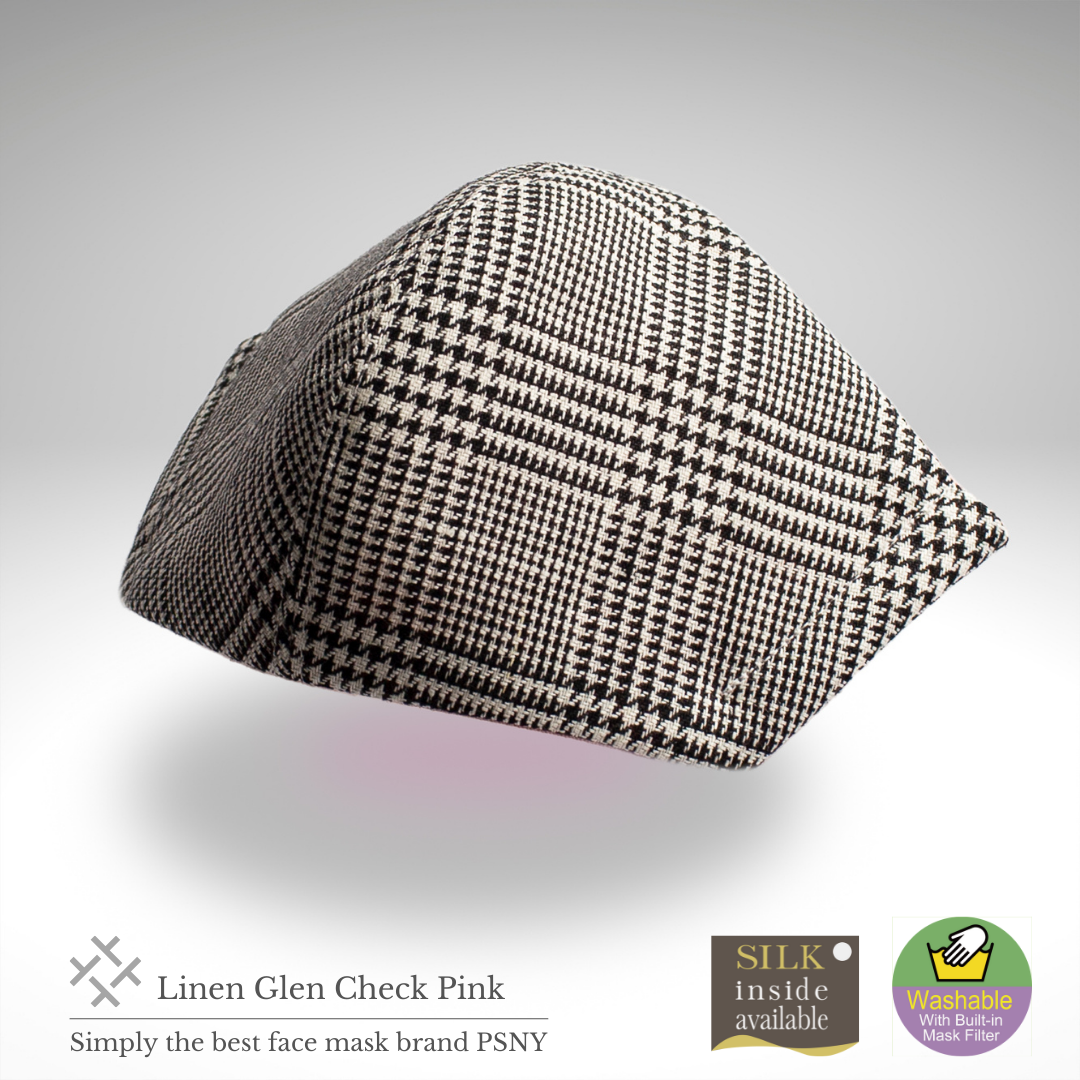 PSNY Linen Glen Check Plaid Mask CK01