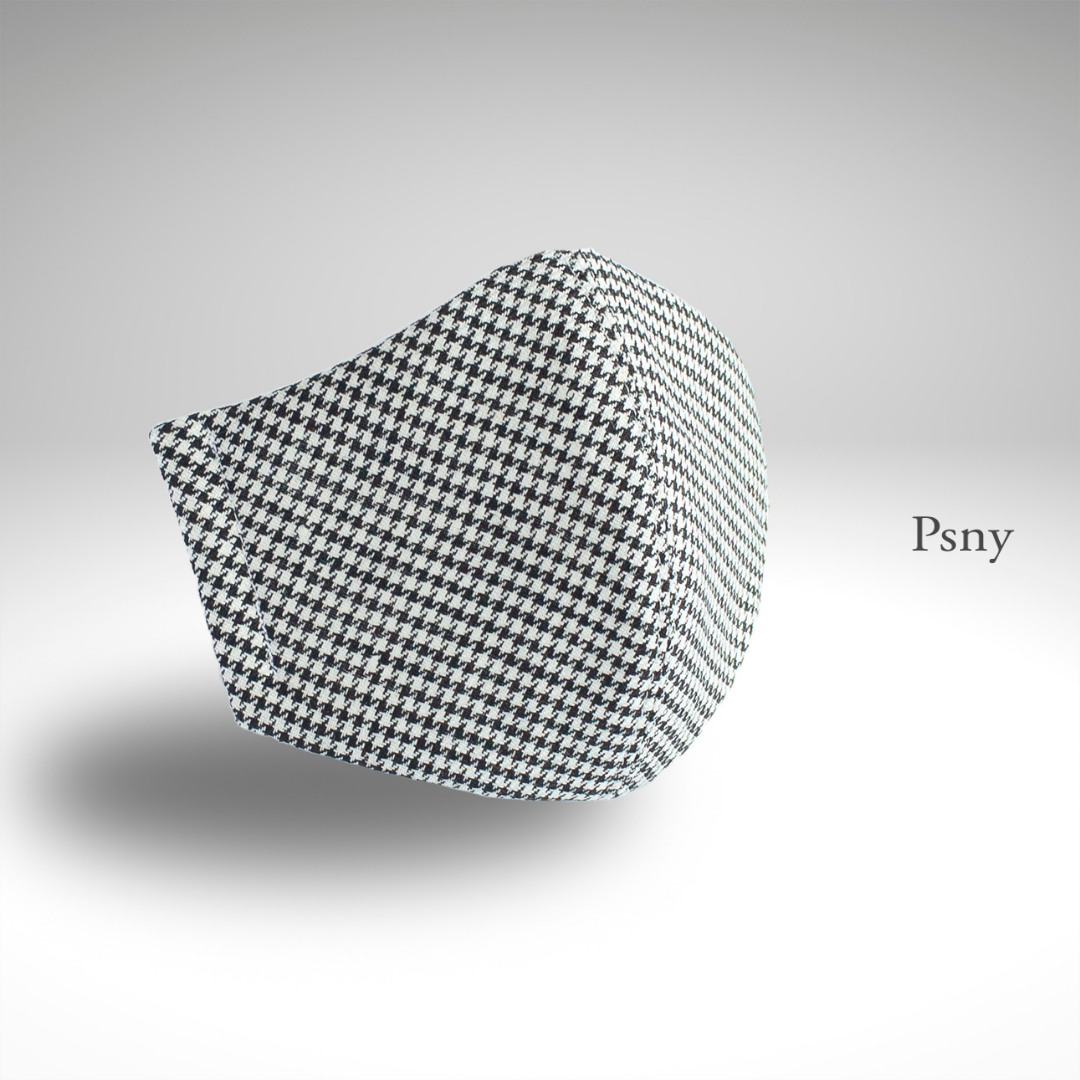 Linen houndstooth houndstooth filter mask CK02