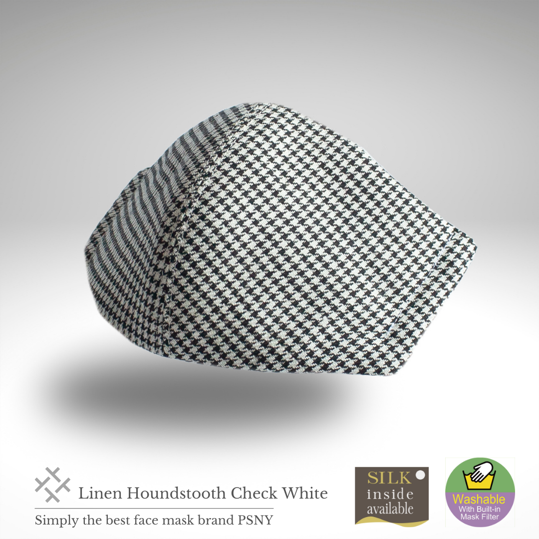 Linen houndstooth houndstooth filter mask CK02