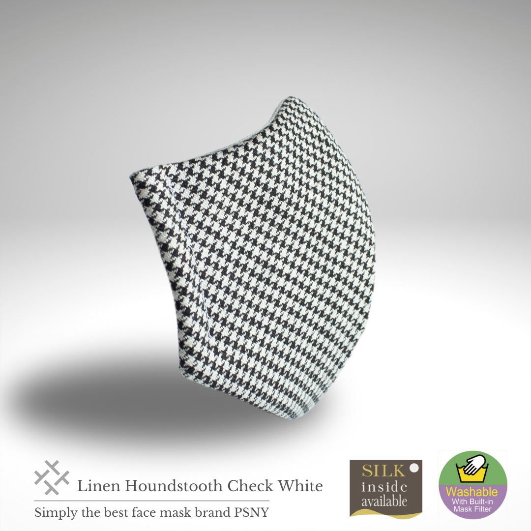 Linen houndstooth houndstooth filter mask CK02