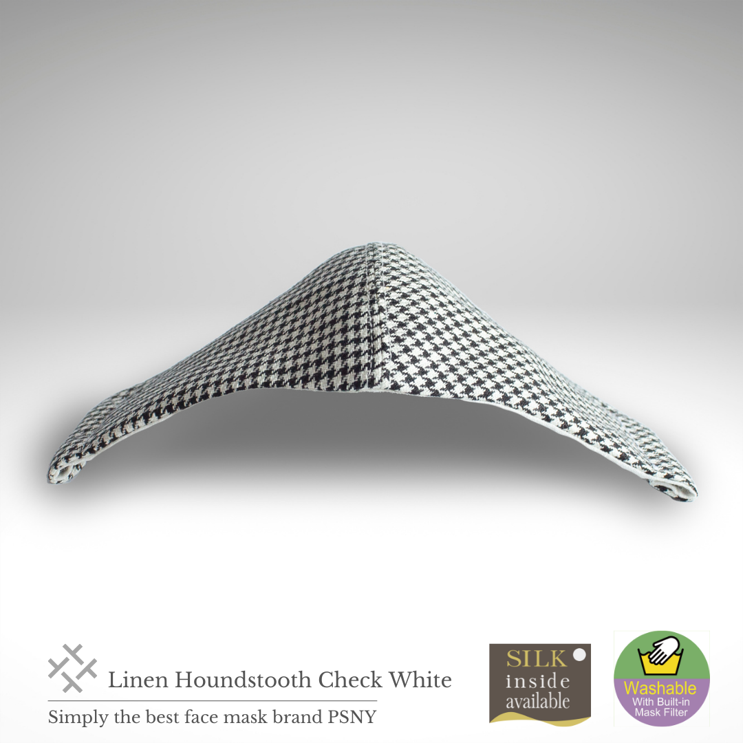 Linen houndstooth houndstooth filter mask CK02