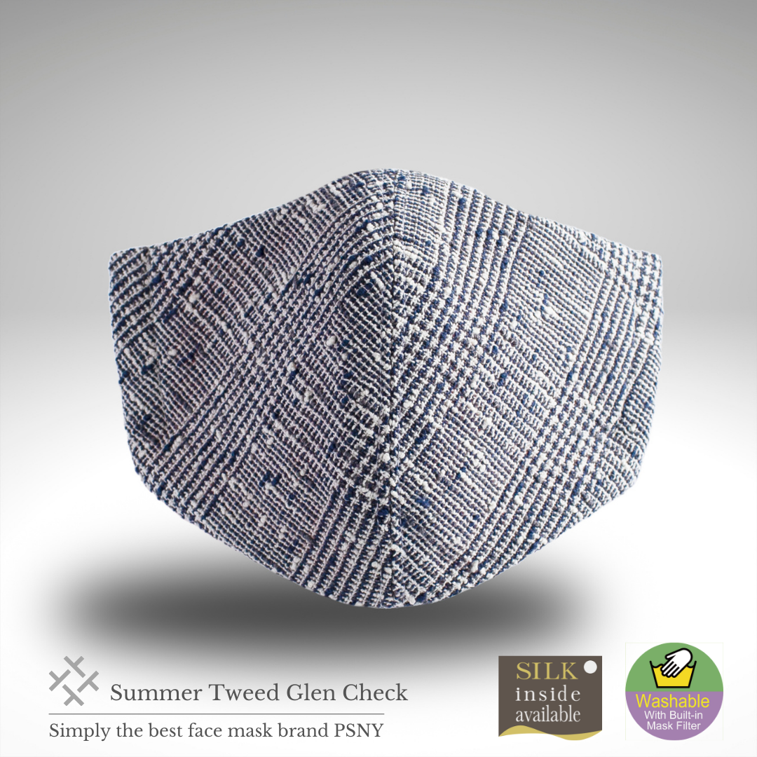 Summer Tweed Houndstooth Houndstooth Cotton Mask CK03