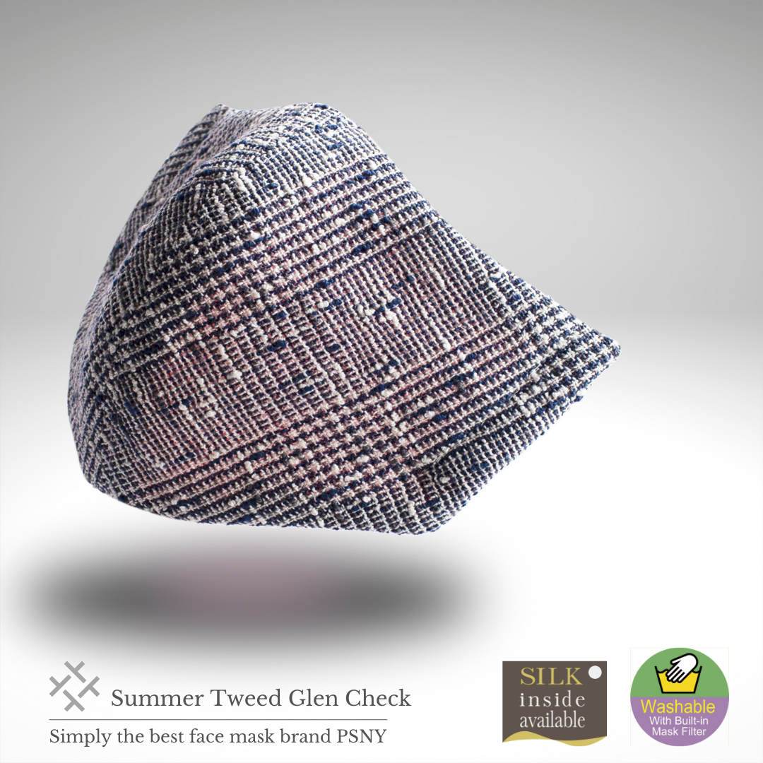 Summer Tweed Houndstooth Houndstooth Cotton Mask CK03