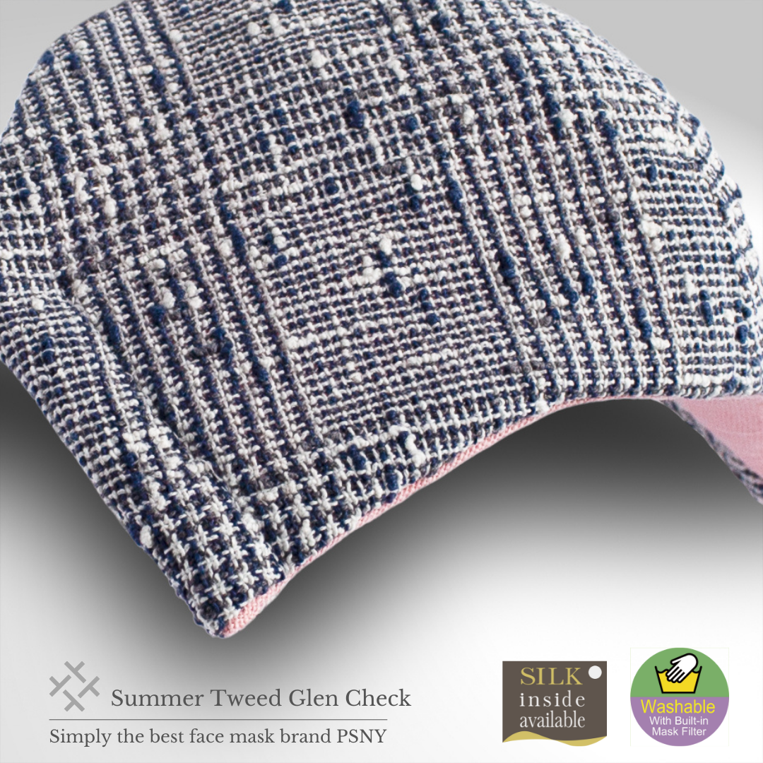 Summer Tweed Houndstooth Houndstooth Cotton Mask CK03