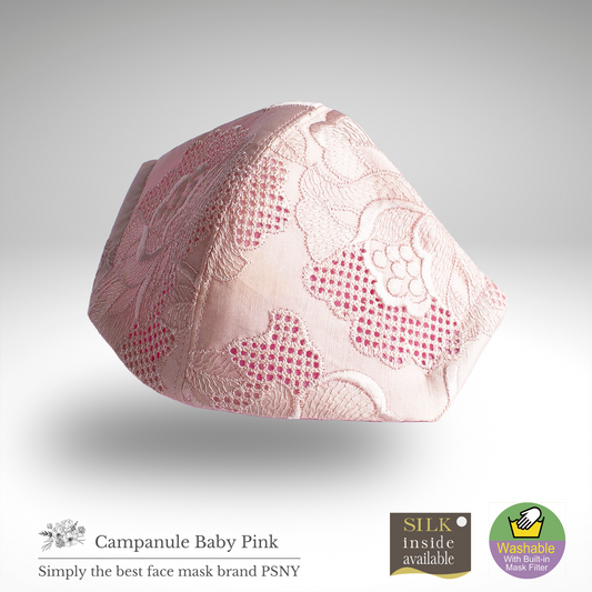 Campanule Baby Pink Summer Specs 蕾絲花粉黃沙無紡布濾芯內含優雅整潔可愛可愛美麗美麗3D成人面膜花卉圖案面膜CP08