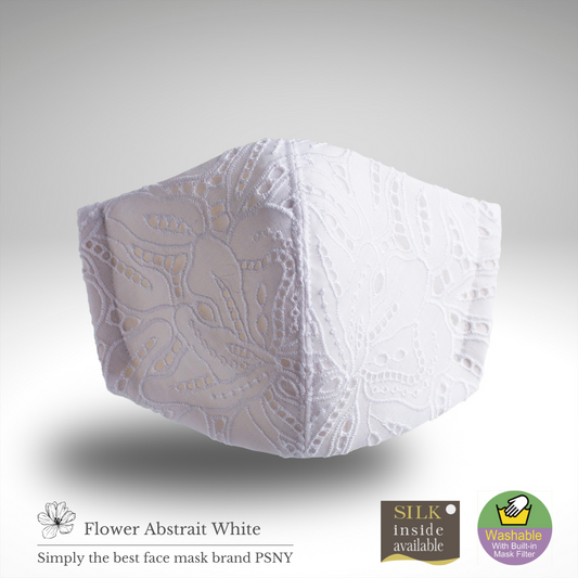 Flower Abstre 白色蕾絲濾鏡面膜 FR09