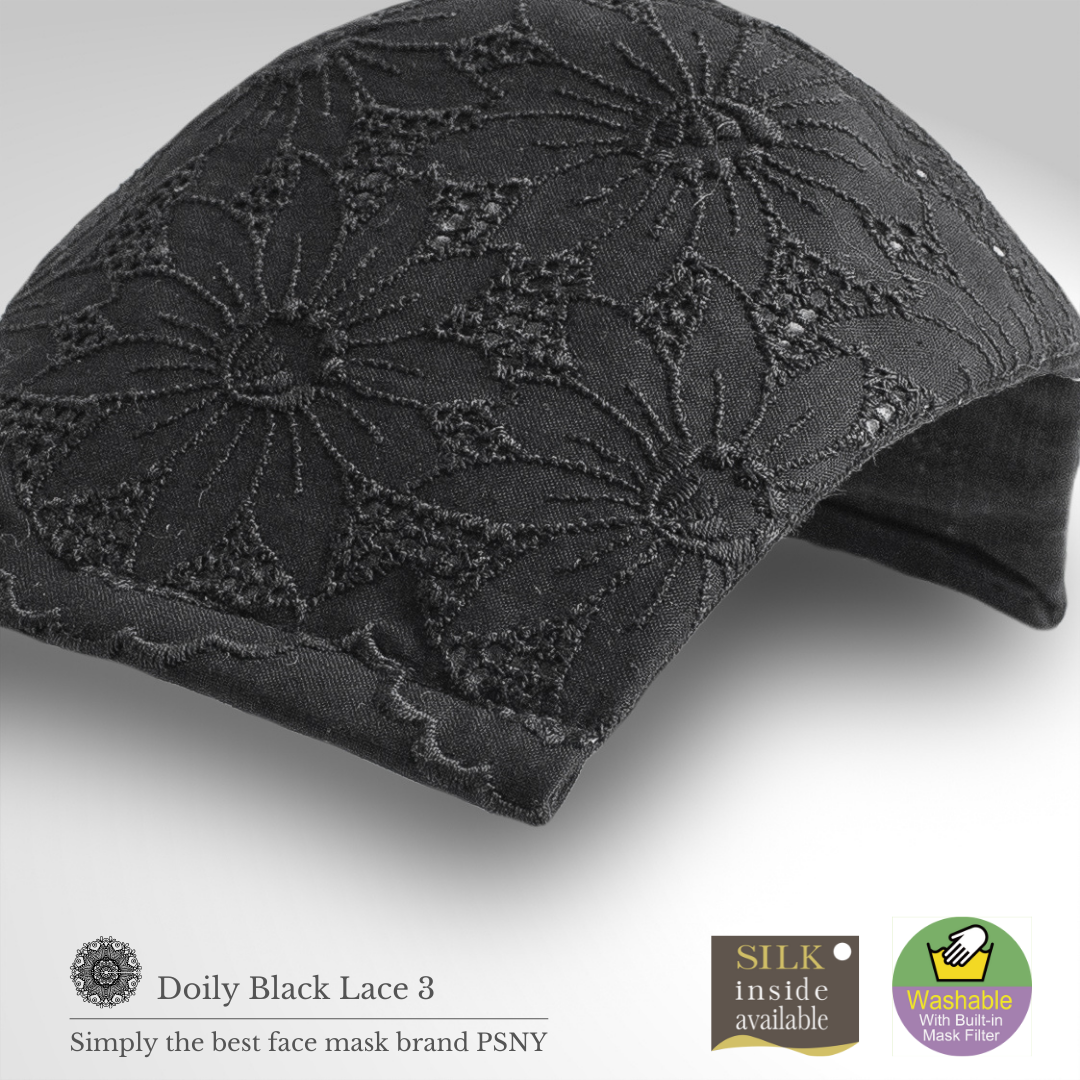 Doily 蕾絲黑色瑪格麗特過濾面膜 LD03