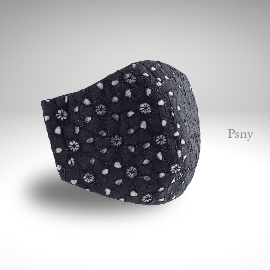 Doily 蕾絲黑色 Fluron 口罩帶過濾器 LD09