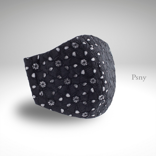 Doily 蕾絲黑色 Fluron 口罩帶過濾器 LD09