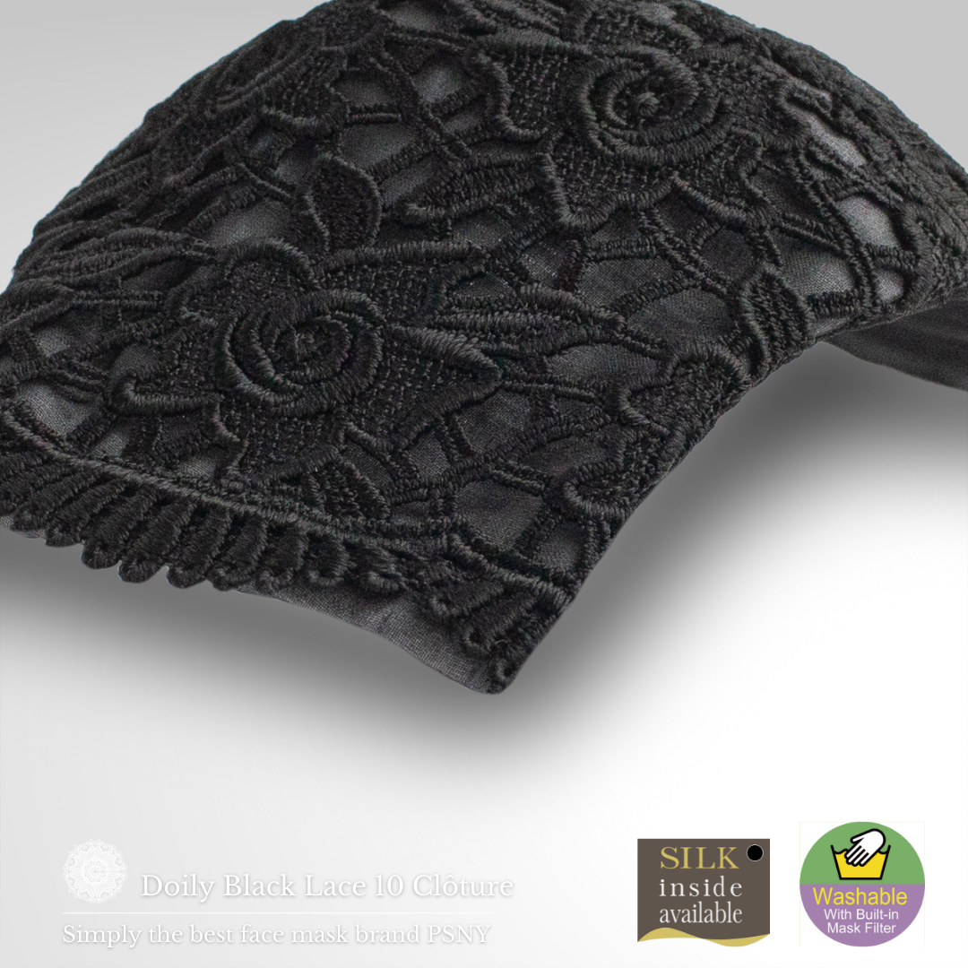 Doily 蕾絲黑色高級定製過濾面膜 LD10