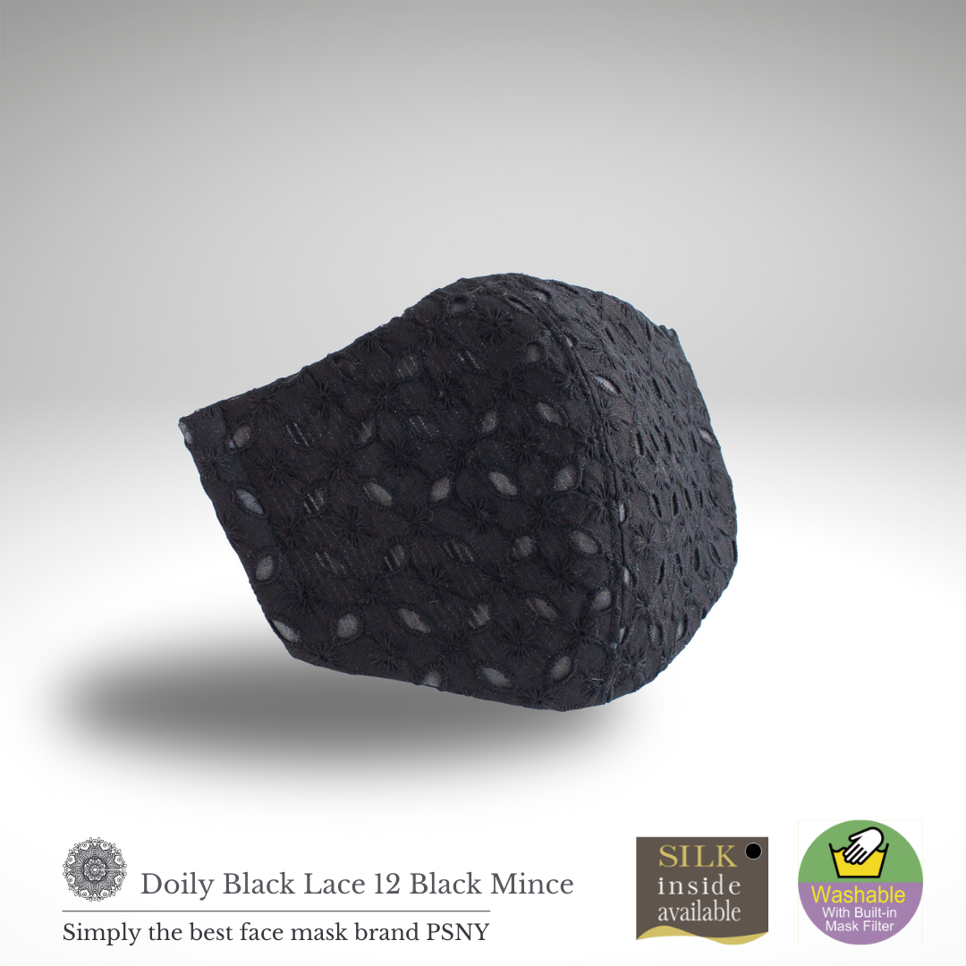 Doily 蕾絲黑月 4 層過濾面膜 LD12