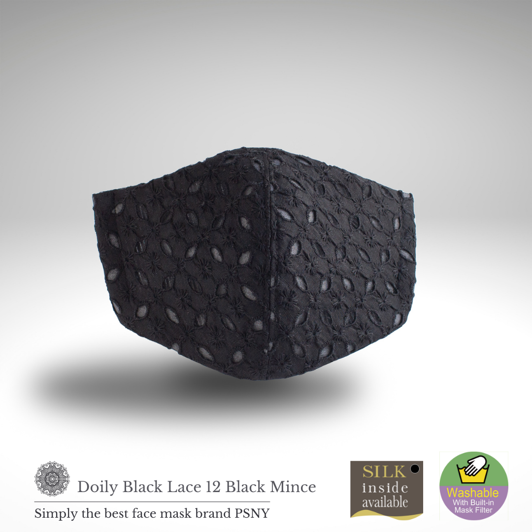 Doily 蕾絲黑月 4 層過濾面膜 LD12