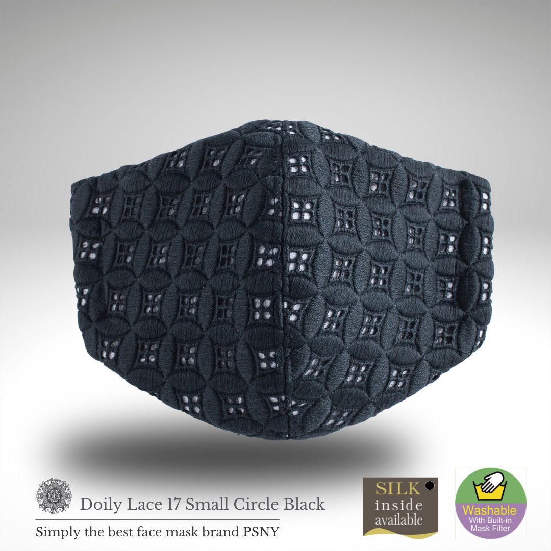 Doily 蕾絲圓形黑色過濾面膜 LD17