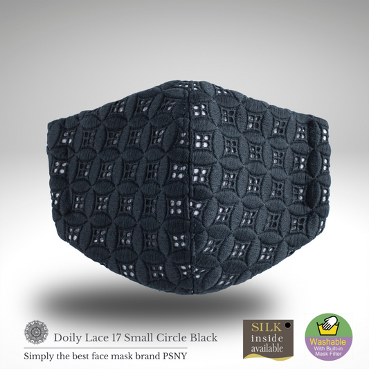 Doily 蕾絲圓形黑色過濾面膜 LD17