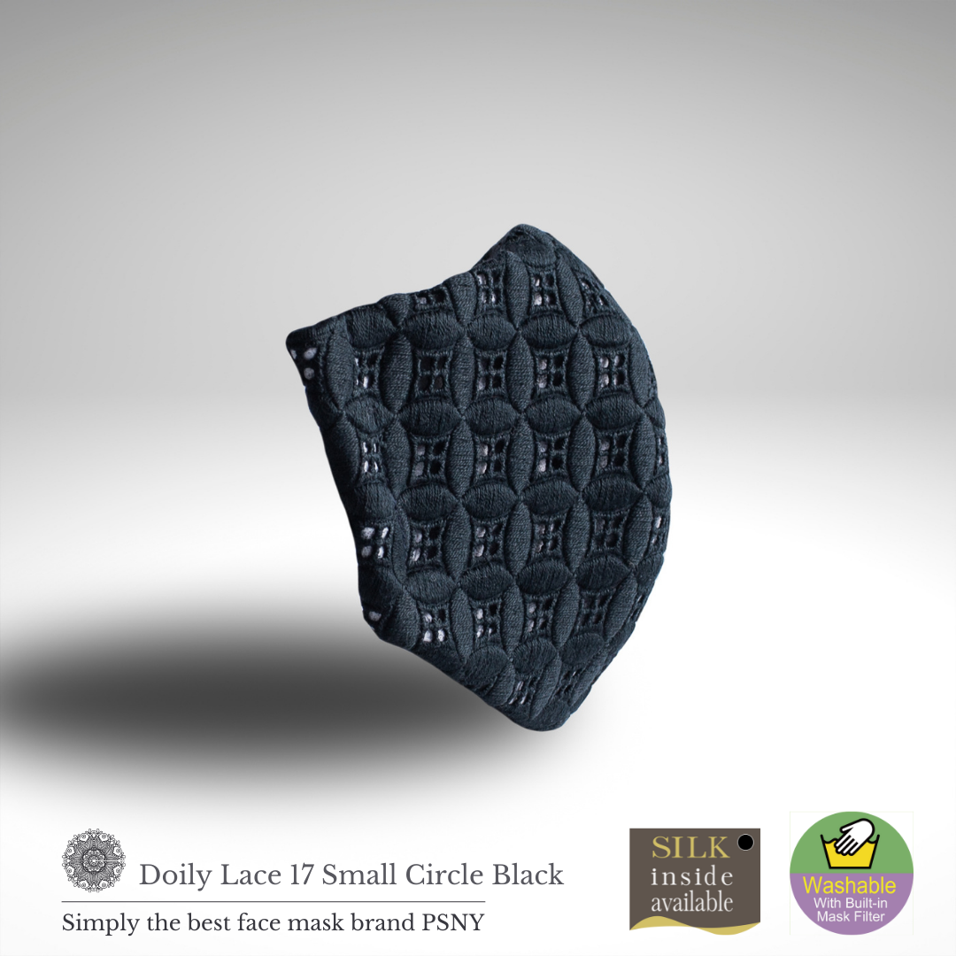 Doily 蕾絲圓形黑色過濾面膜 LD17