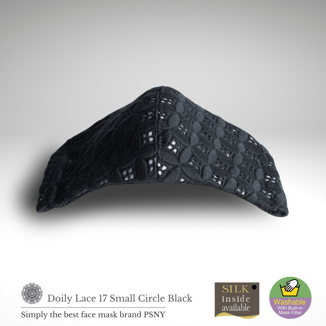 Doily 蕾絲圓形黑色過濾面膜 LD17