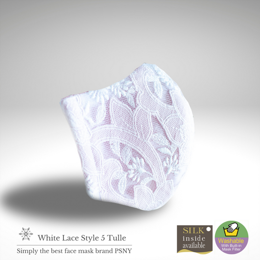 蕾絲白Style 5無紡布過濾3D成人美容清潔清潔面膜LW05