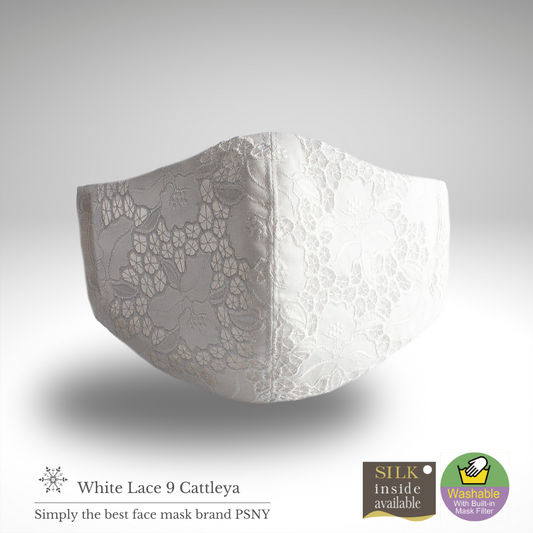 PSNY 美麗剪影蕾絲款 9 白色過濾面膜 LW09