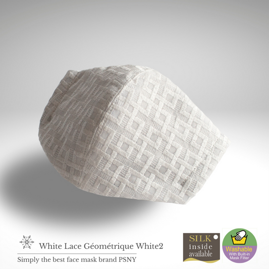 白色蕾絲 Geo2 過濾面膜 LW10