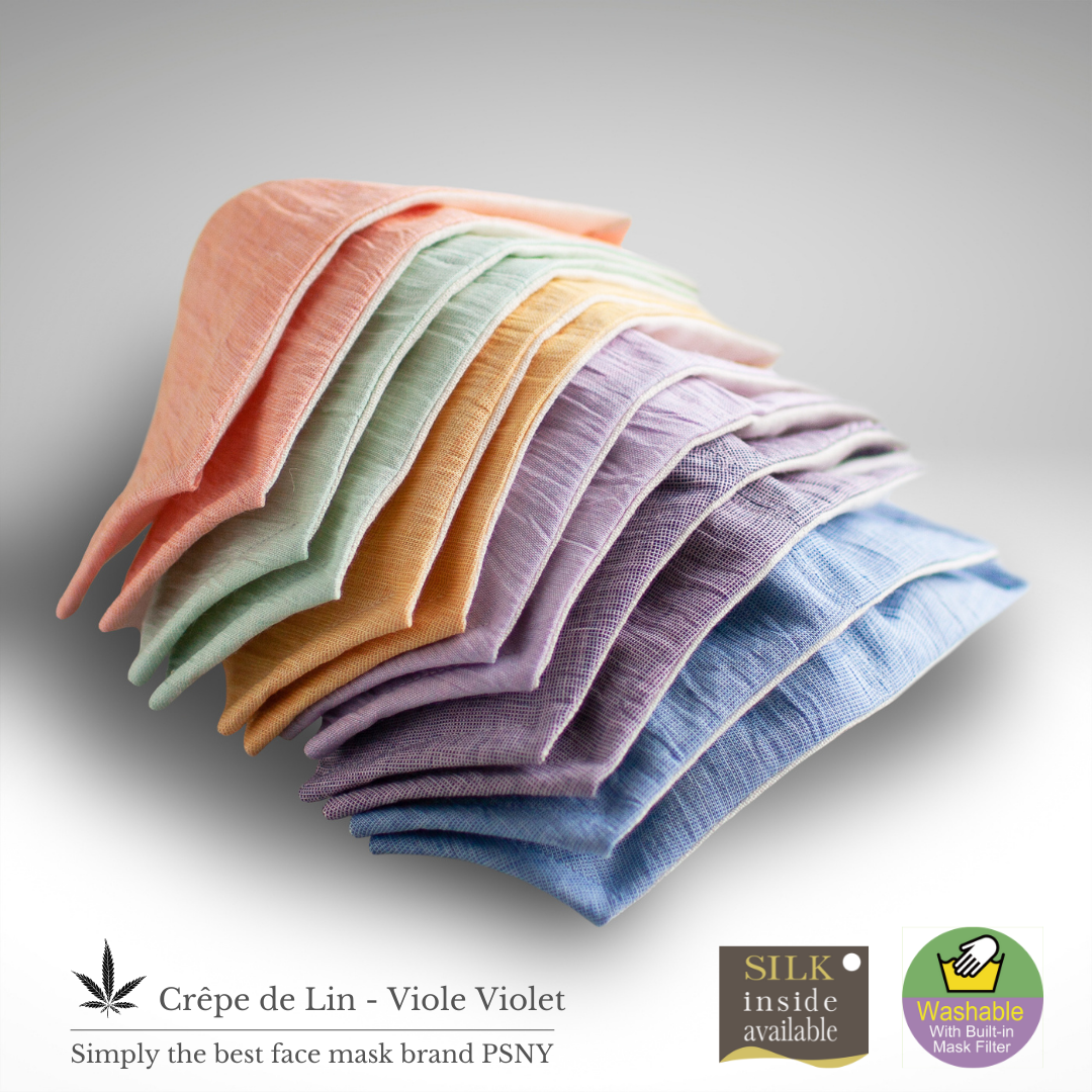 Crepe Viol 紫色亞麻 Chijimi Omi 面膜 PC02