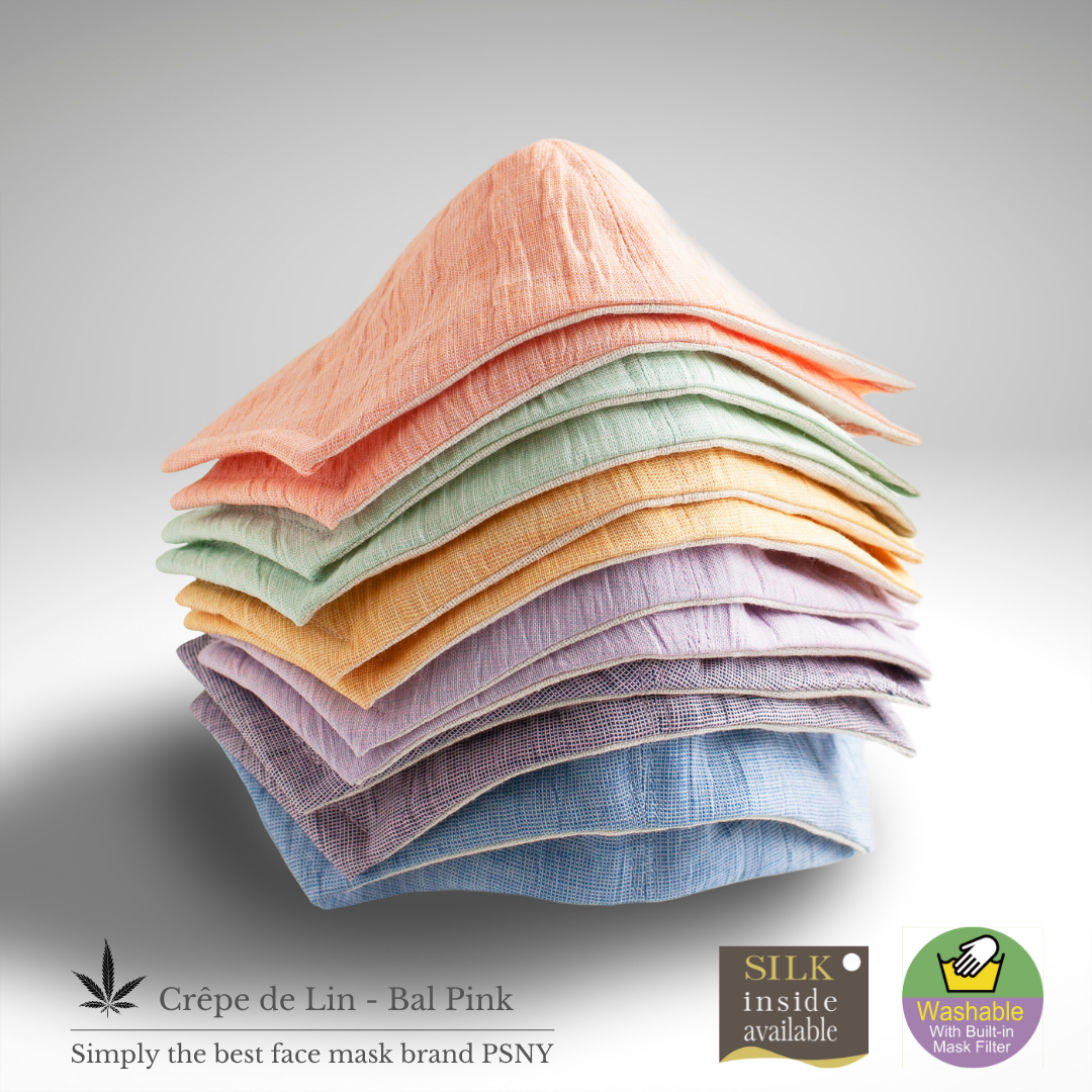 Crepe Linen Bal Pink Chijimi Omi 過濾面膜 PC10