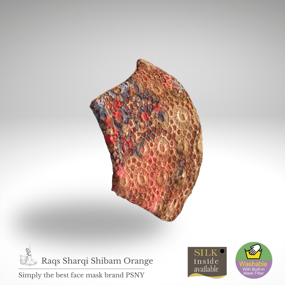 Shivam 蕾絲橙色花粉過濾面膜 RS08