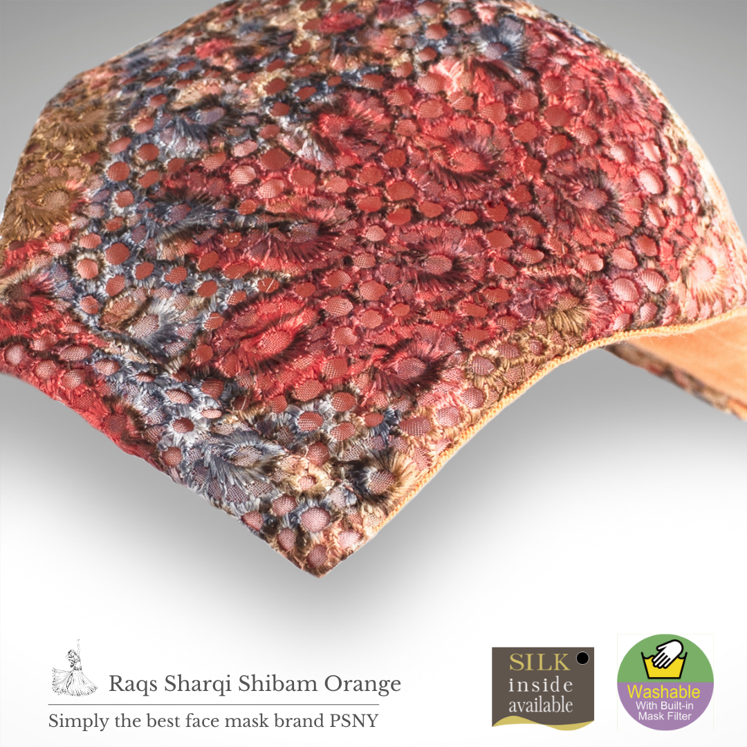 Shivam 蕾絲橙色花粉過濾面膜 RS08