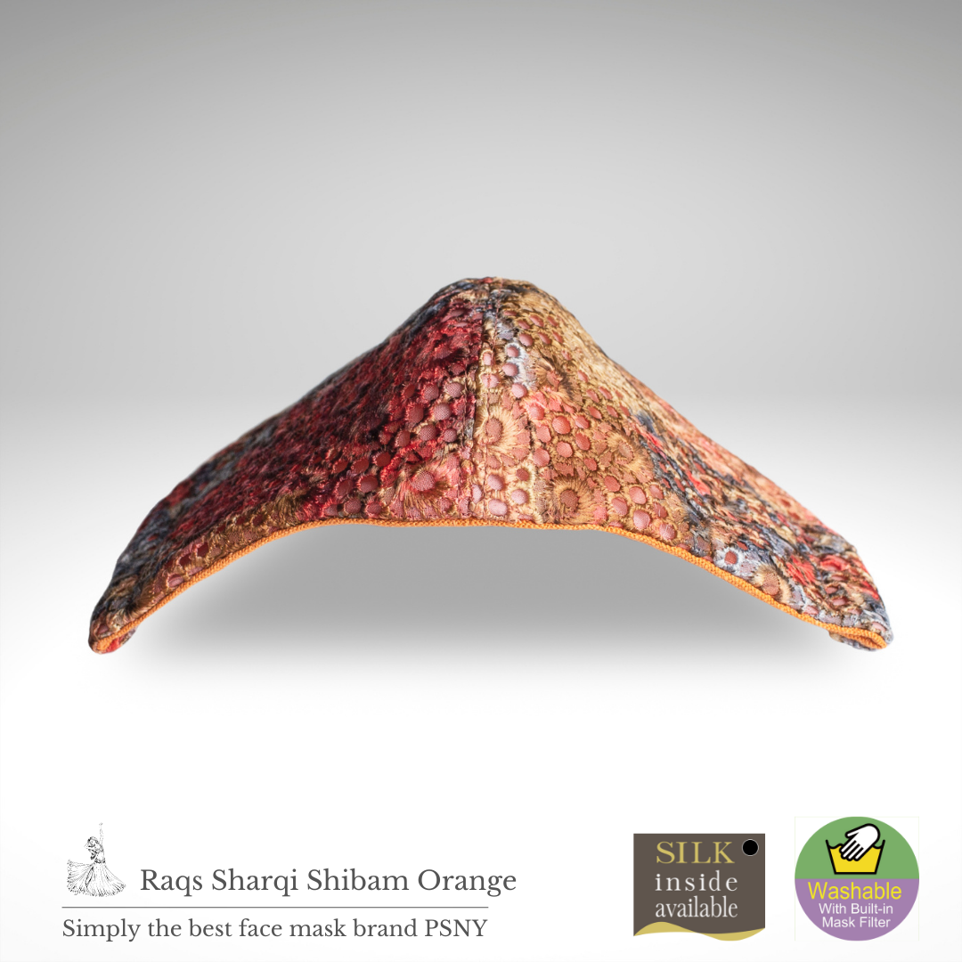Shivam 蕾絲橙色花粉過濾面膜 RS08