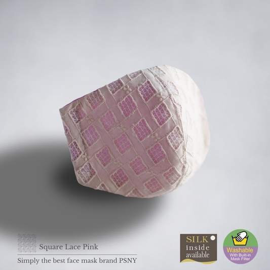方形蕾絲粉色濾鏡面膜 SQ01