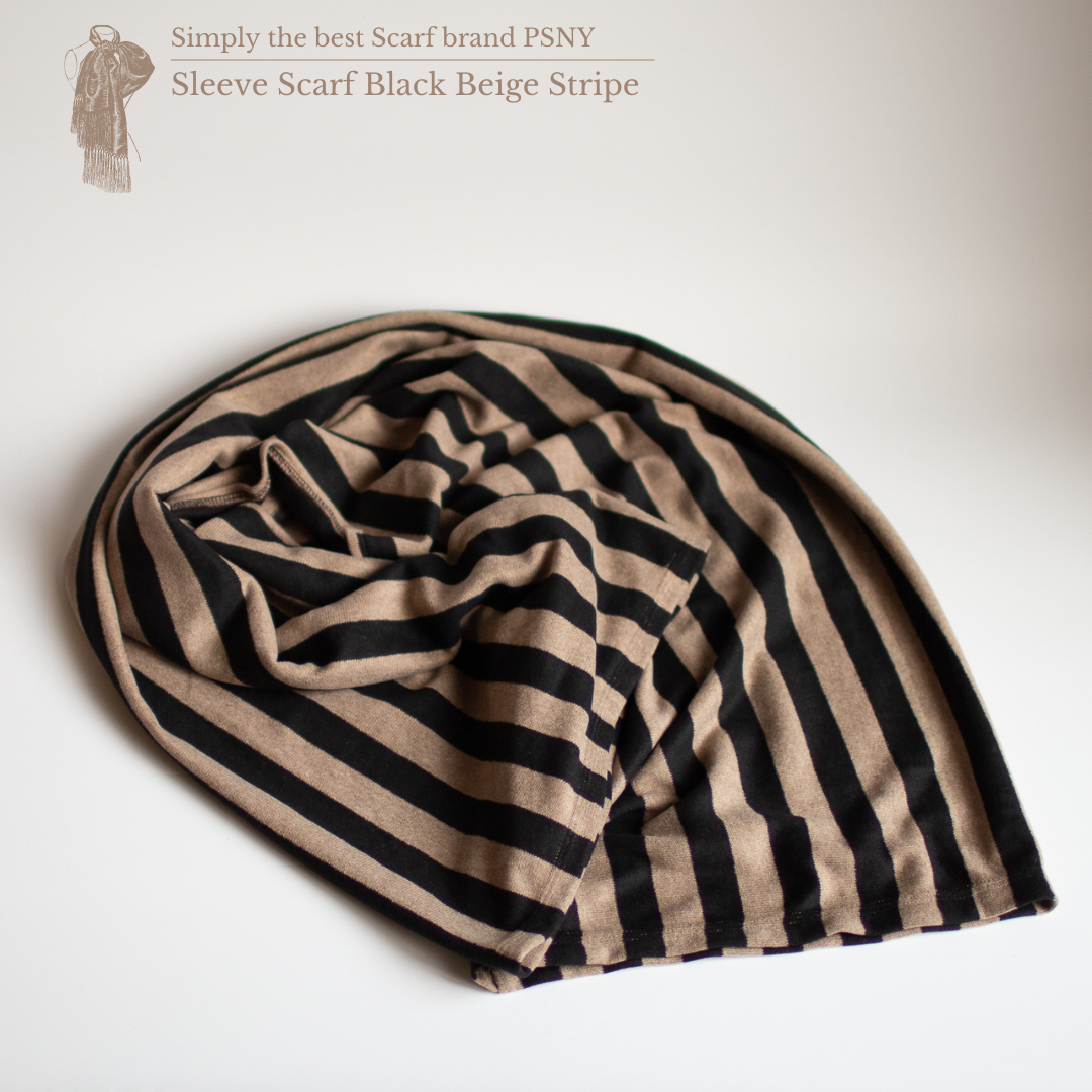 PSNY Summer cooling measures shoulder only 披肩 黑色 & 米色條紋披肩 SS03