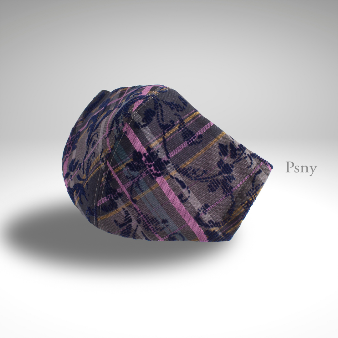 PSNY Tartan Check Charbon Pink Lace Mask TC05